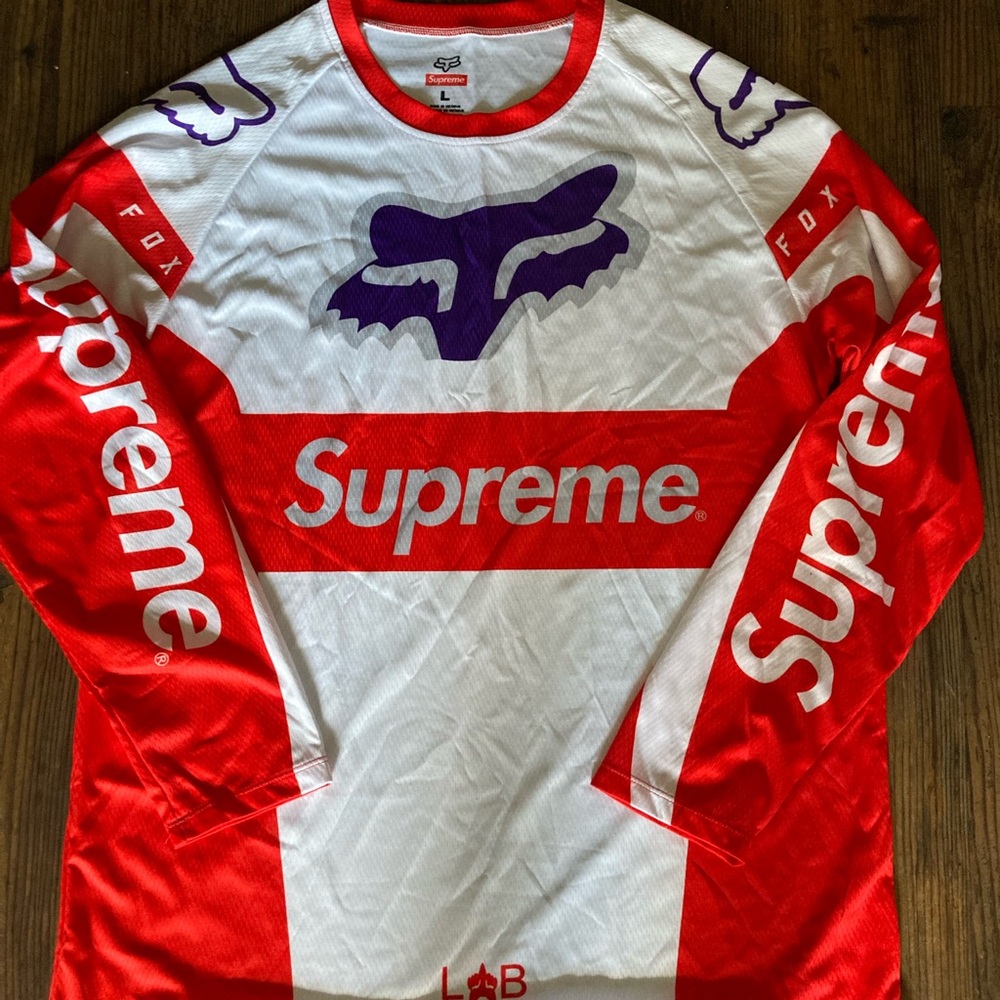Supreme x fox racing motocross jersey size L